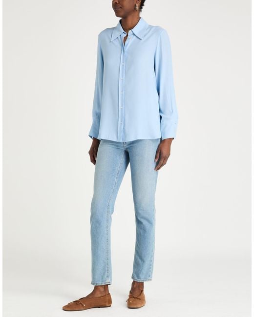 Marella Blue Shirt Acetate, Modal