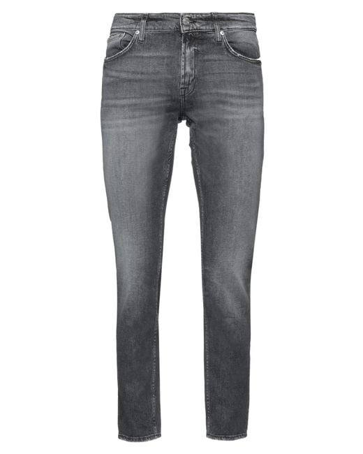 Department 5 Gray Denim Trousers for men