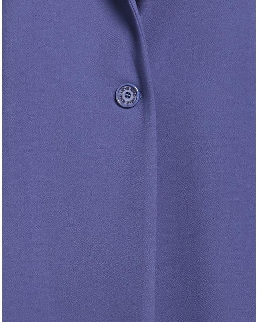 MÊME ROAD Blue Blazer Polyester, Rayon, Elastane