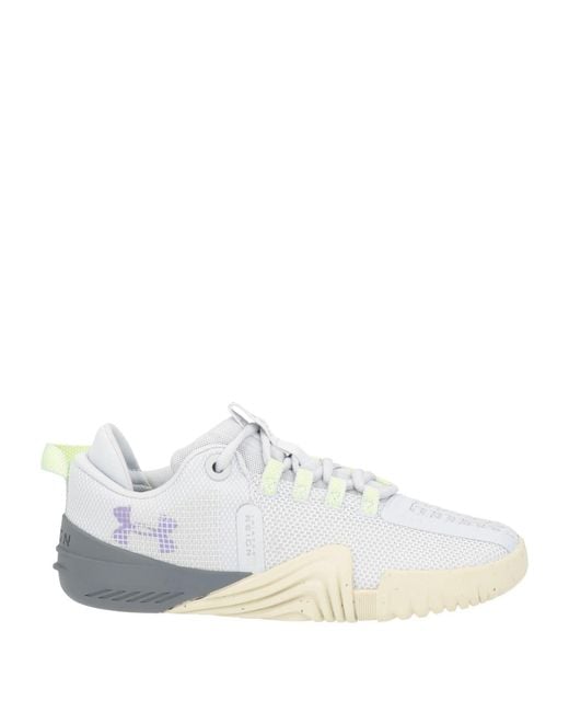 Under Armour White Light Sneakers Textile Fibers