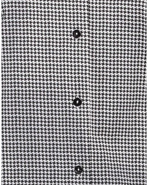 Xacus Gray Houndstooth Stretch Shirt