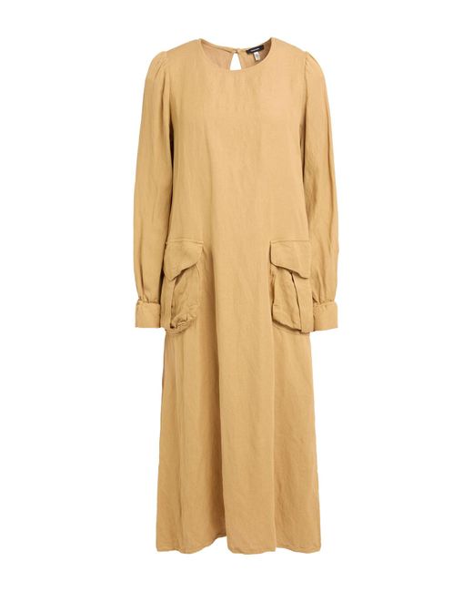 R13 Natural Midi Dress Linen