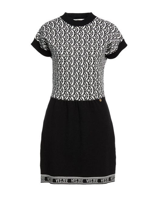 Yes Zee Black Mini Dresses