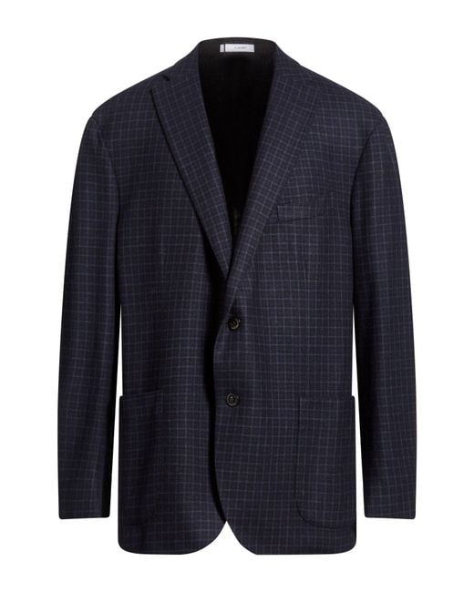 Boglioli Blue Blazer Virgin Wool for men
