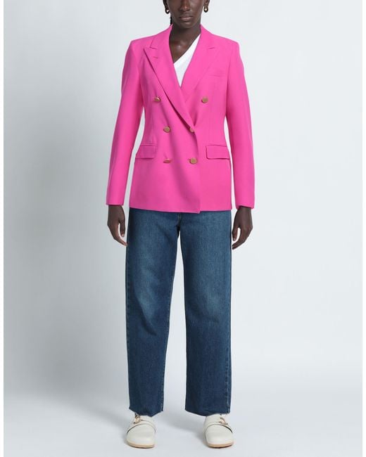Tagliatore 0205 Pink Fuchsia Blazer Polyester, Elastane