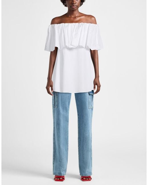 Max Mara White Top Cotton