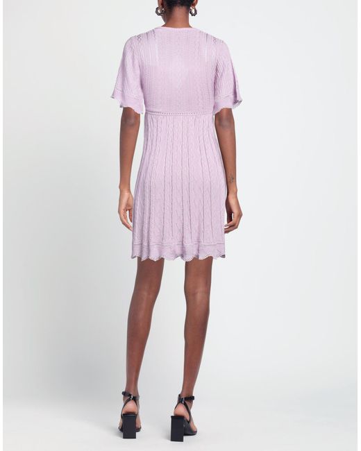 M Missoni Purple Mini-Kleid
