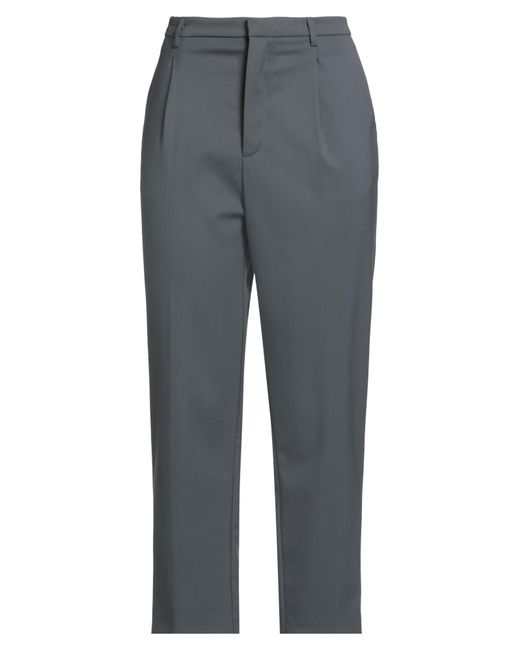 THE M.. Gray The Pants Polyester, Virgin Wool, Elastane