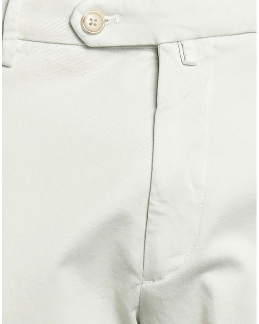 Luigi Borrelli Napoli White Pants for men
