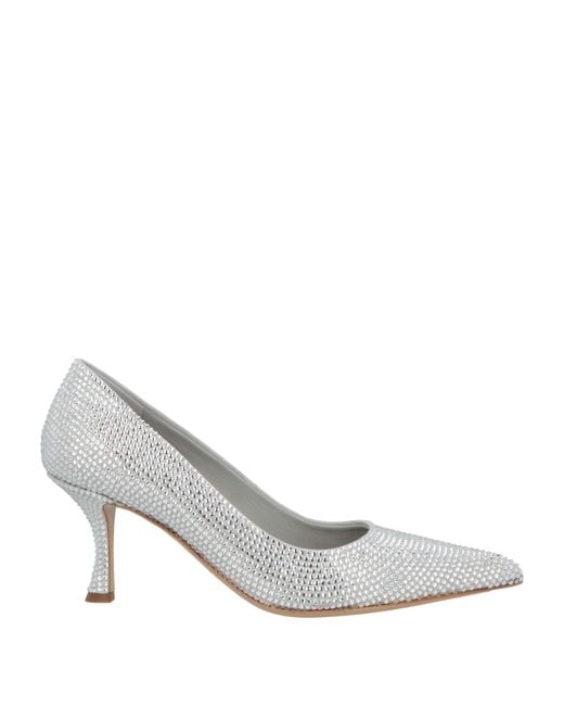 Ferragamo White Pumps