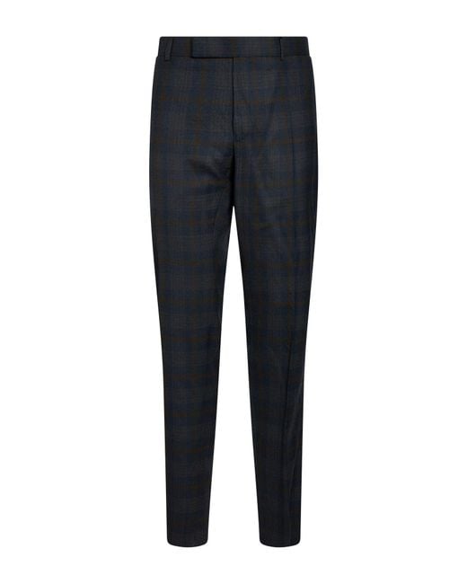 Dunhill Blue Pants Wool for men