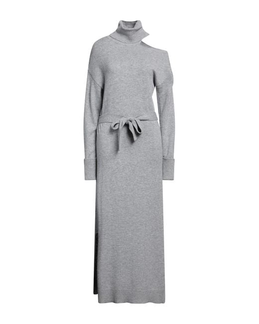PAIGE Gray Midi Dress