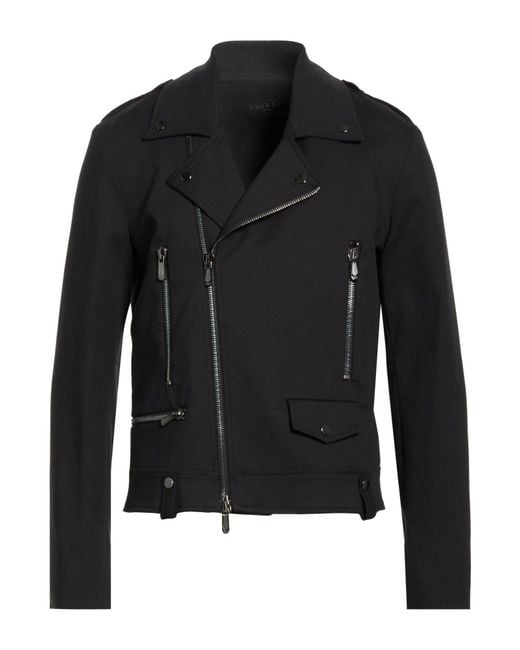 Gaelle Paris Black Jacket Cotton, Elastane for men