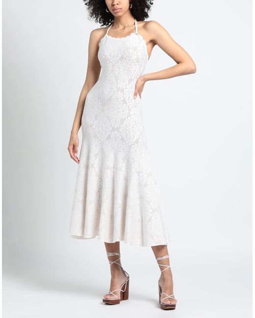 Alaïa White Midi Dress
