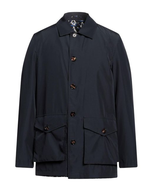 KIRED Blue Overcoat & Trench Coat for men