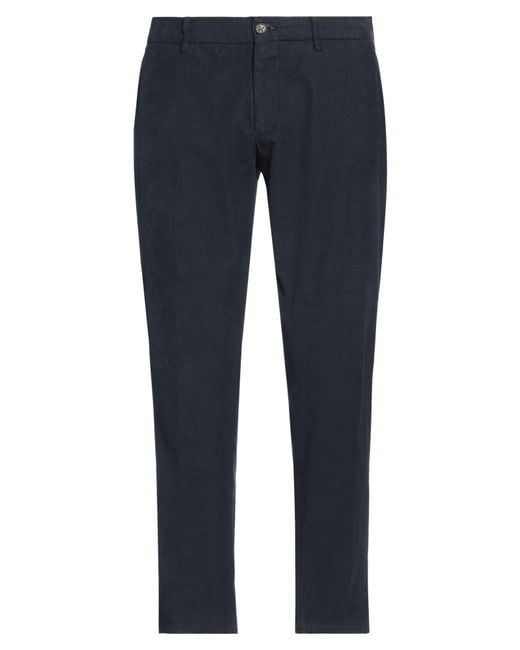 Berwich Blue Pants Cotton, Elastane for men