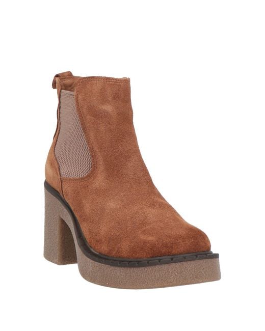 BUENO Brown Ankle Boots