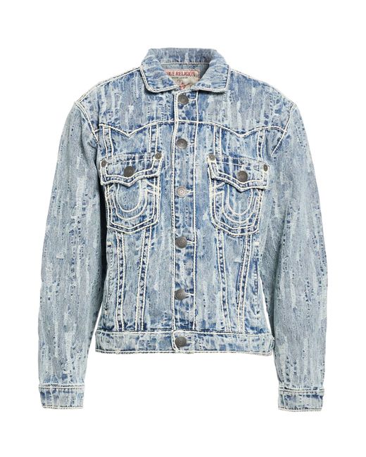 True Religion Blue Denim Outerwear for men