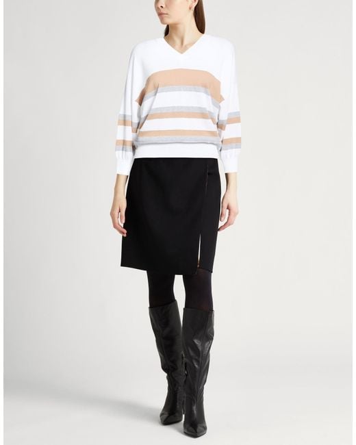 Peserico White Sweater Cotton