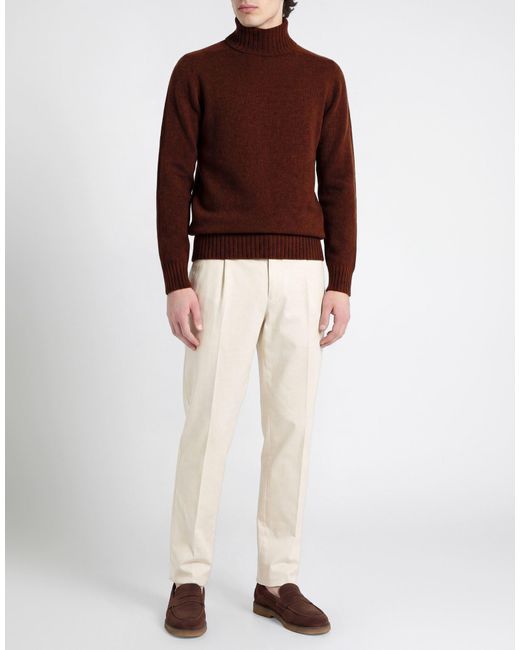 Altea Brown Light Turtleneck Virgin Wool, Cashmere for men