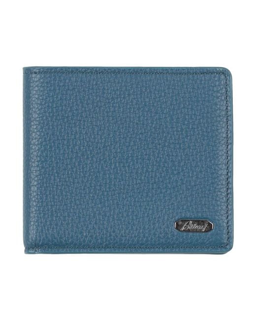 Brioni Blue Cardholder for men