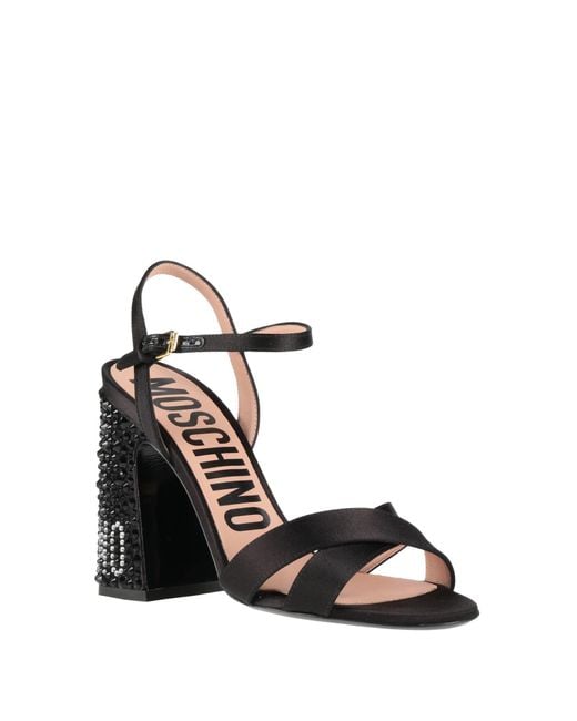 Moschino Metallic Sandals
