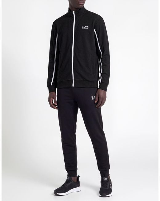 EA7 Black Tracksuit for men