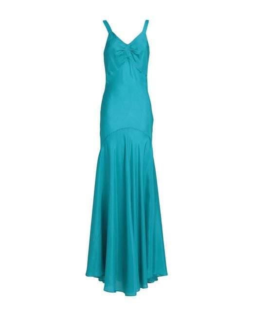 SOLOTRE Blue Maxi Dress