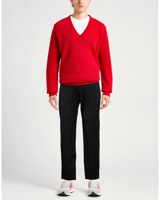 Barena Black Pants Virgin Wool, Elastane for men