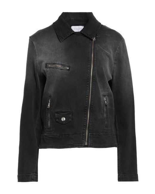 Gaelle Paris Black Denim Outerwear