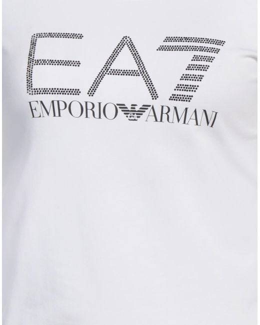 EA7 White T-Shirt Organic Cotton
