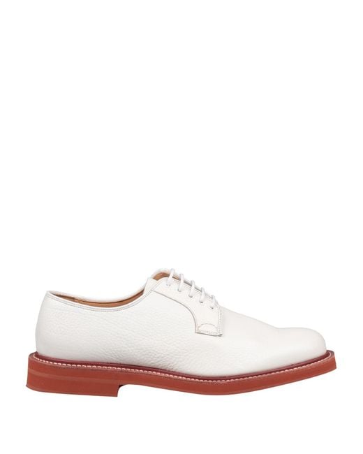 Church's Men's White Lace-up Shoes