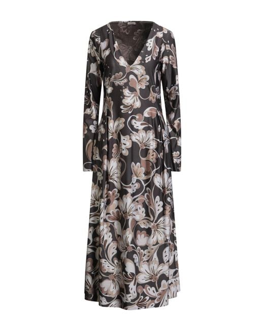 Maliparmi Brown Midi Dress