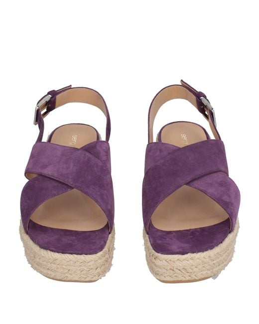 Sergio Rossi Purple Espadrilles