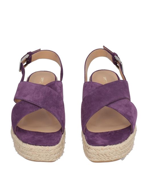 Sergio Rossi Purple Espadrilles