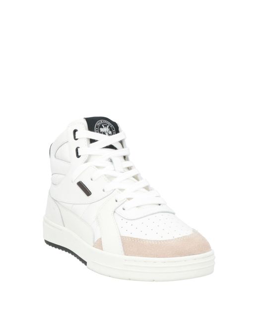 Palm Angels White Sneakers Leather for men