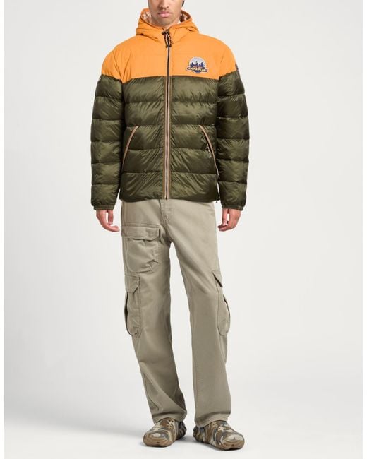 Napapijri Green Military Puffer Polyamide for men
