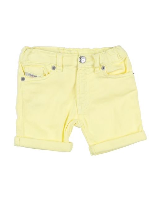 DIESEL Yellow Shorts & Bermuda Shorts Cotton, Elastane
