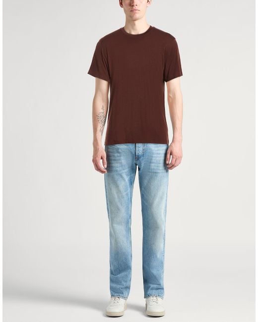EIDUM Brown T-Shirt Wool for men