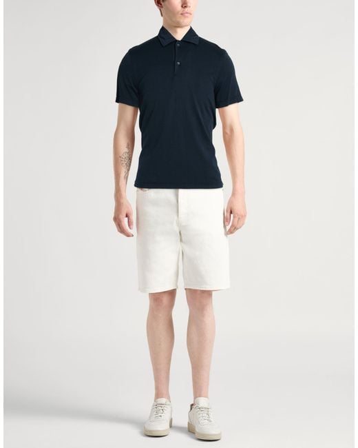 Aspesi Blue Midnight Polo Shirt Cotton for men