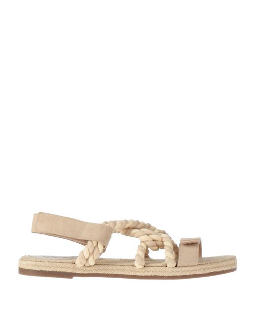 Manebí Natural Espadrilles Leather, Textile Fibers