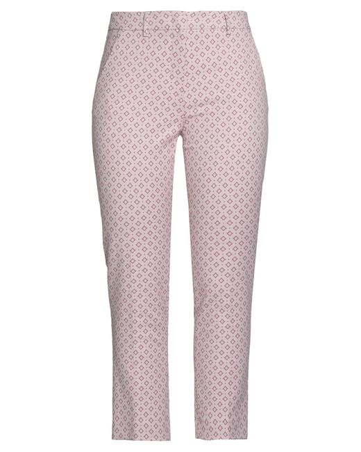 Weekend by Maxmara Pink Pants Polyester, Cotton, Elastane