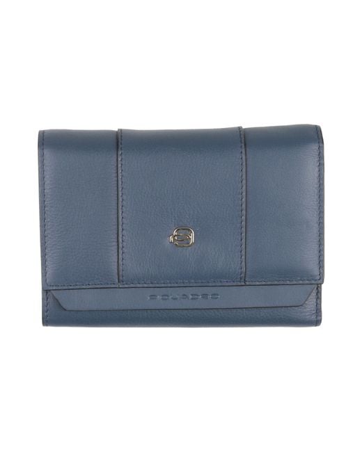 Piquadro Blue Wallet Cow Leather