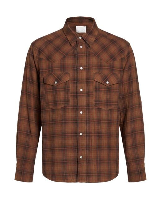 Isabel Marant Brown Shirt Cotton for men