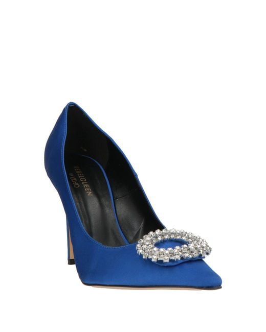 Rebel Queen Blue Pumps Textile Fibers