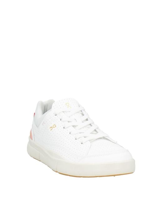 On Shoes White Sneakers Textile Fibers