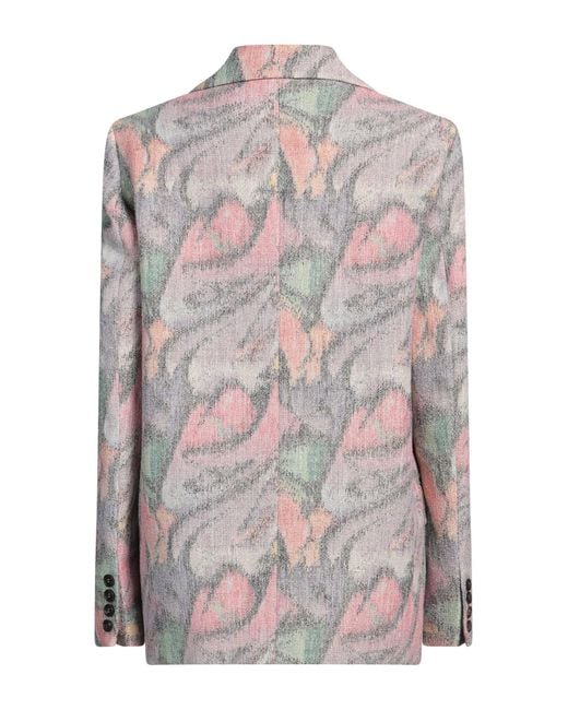 MSGM Gray Blazer Polyester, Cotton, Viscose, Acrylic, Polyamide