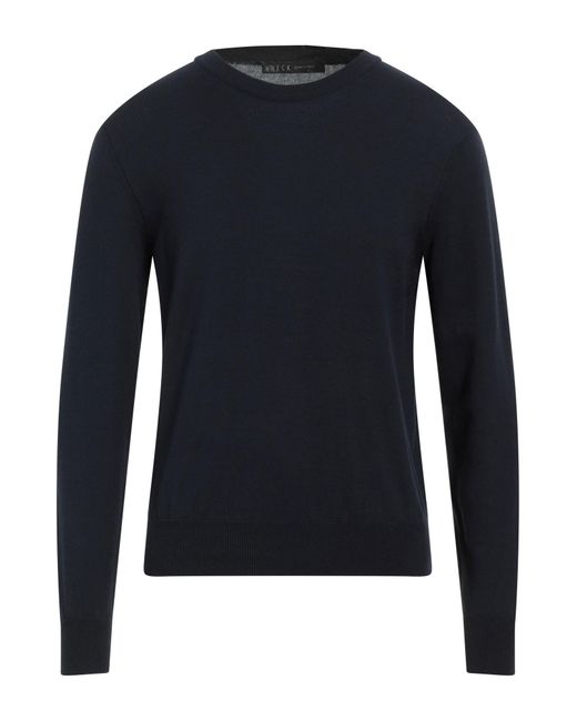 Vneck Blue Sweater Cotton, Polyamide for men