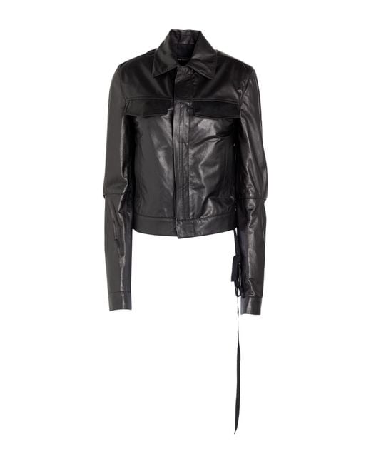 Ann Demeulemeester Black Jacke & Anorak