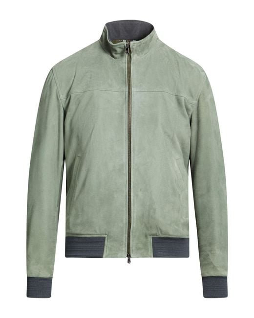 Isaia Green Jackets for men